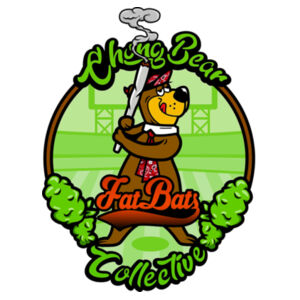 Chong Bear Fat Bats - Baseball contrast t-shirt Design