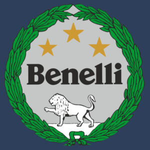 Classic Italian Benelli Motorcycle Logo - Circle Patch Beanie Design