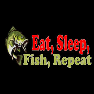 Funny Humorous Fishing Angling Eat Fish Sleep Repeat - Pom pom beanie Design