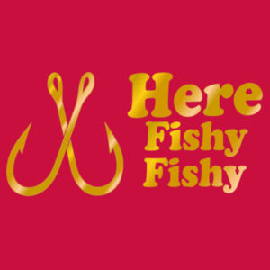 Funny Fishing Angling Here Fishy Fishy - Pom pom beanie Design