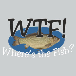 Funny Fishing Angling WTF Where's The Fish - Pom pom beanie Design