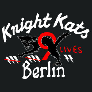 Retro Vintage WW2 Knight Kats Berlin Luftwaffe Pilots Motorcycle Club - AWDis College Hoodie Design