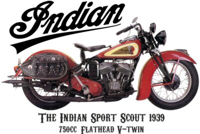 Indian sport Scout 1939 Whites